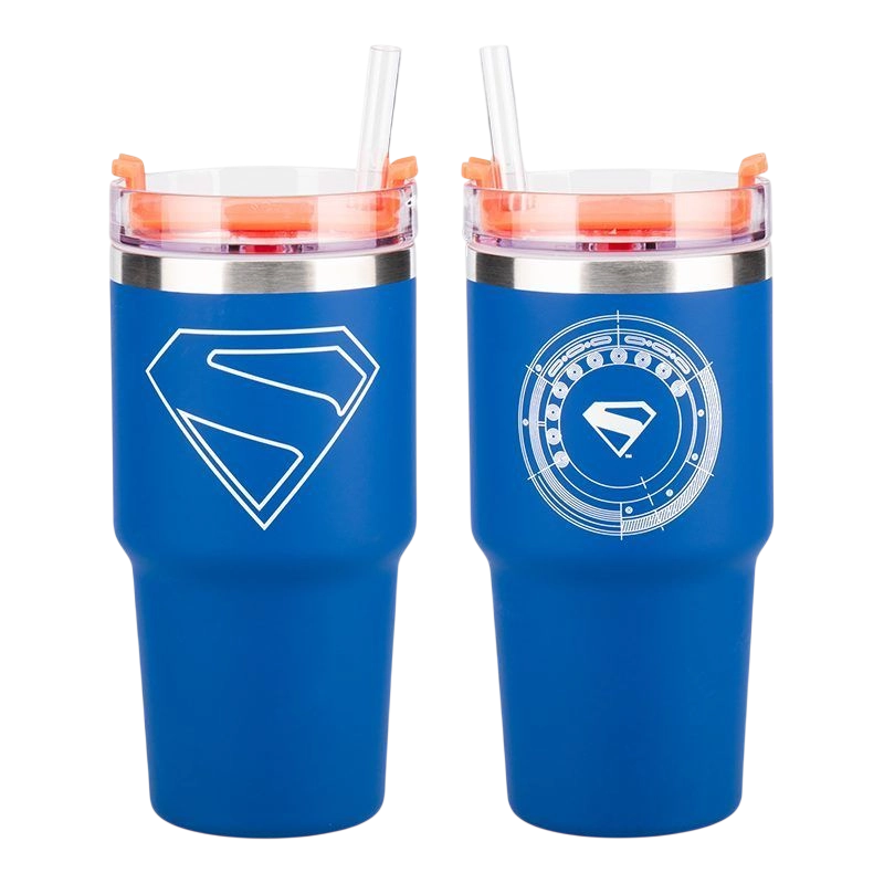 Cană termos Paladone Superman Theatrical Gamer Cup Albastru