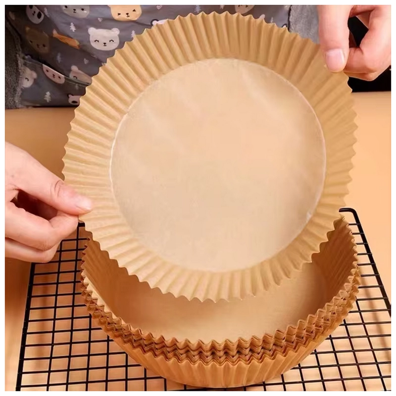 Hârtia de copt Papro Round Air Fryer Paper Bej