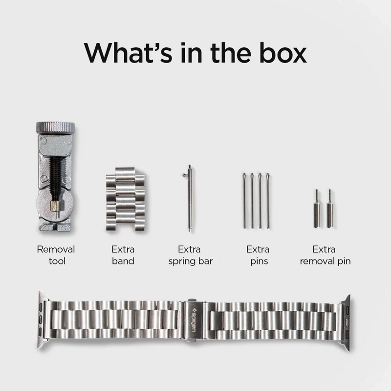 Curea pentru ceas Spigen Modern Fit Argintiu
