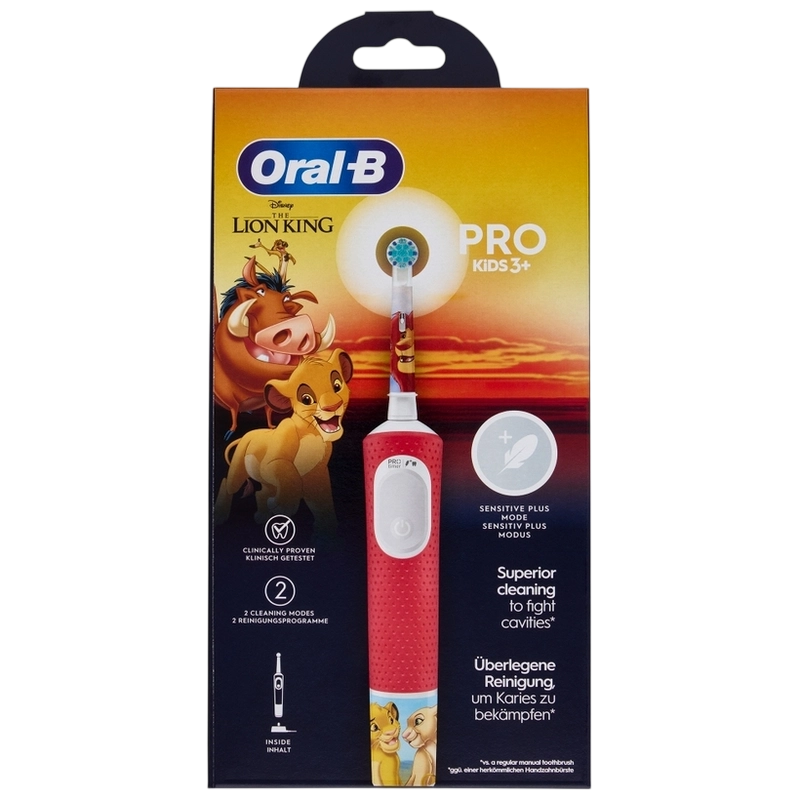 Электрическая зубная щетка Braun Pro Kids Lion King Красный | Белый