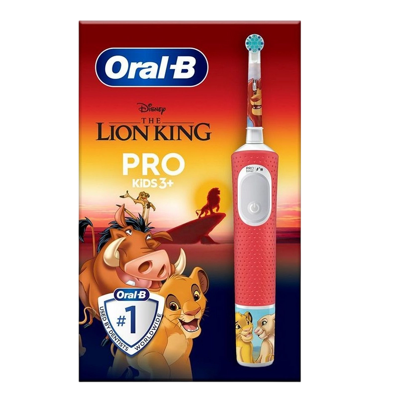 Periuță de dinți electrică Braun Kids D103.413.2KX Lion King Roșu | Alb