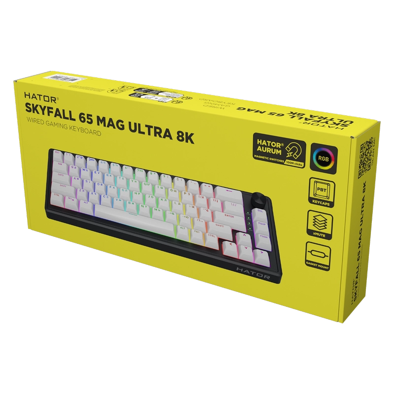 Клавиатура HATOR Skyfall 65 MAG ULTRA 8K Механический Черный