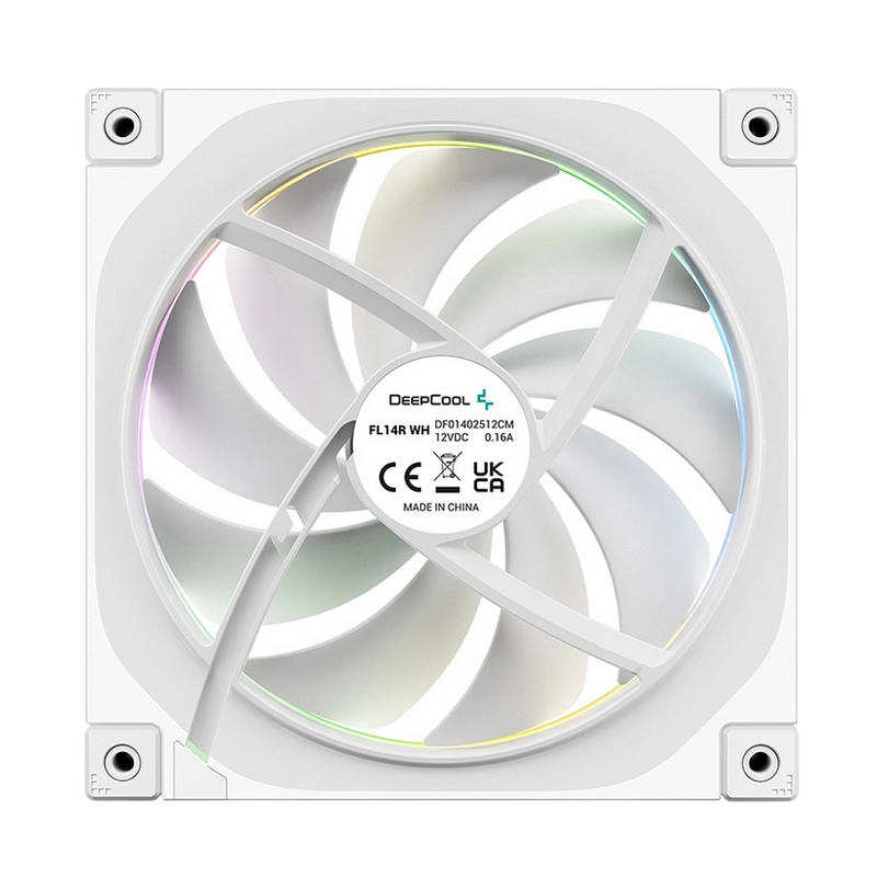 Ventilator PC Deepcool FL14R 140 mm Alb