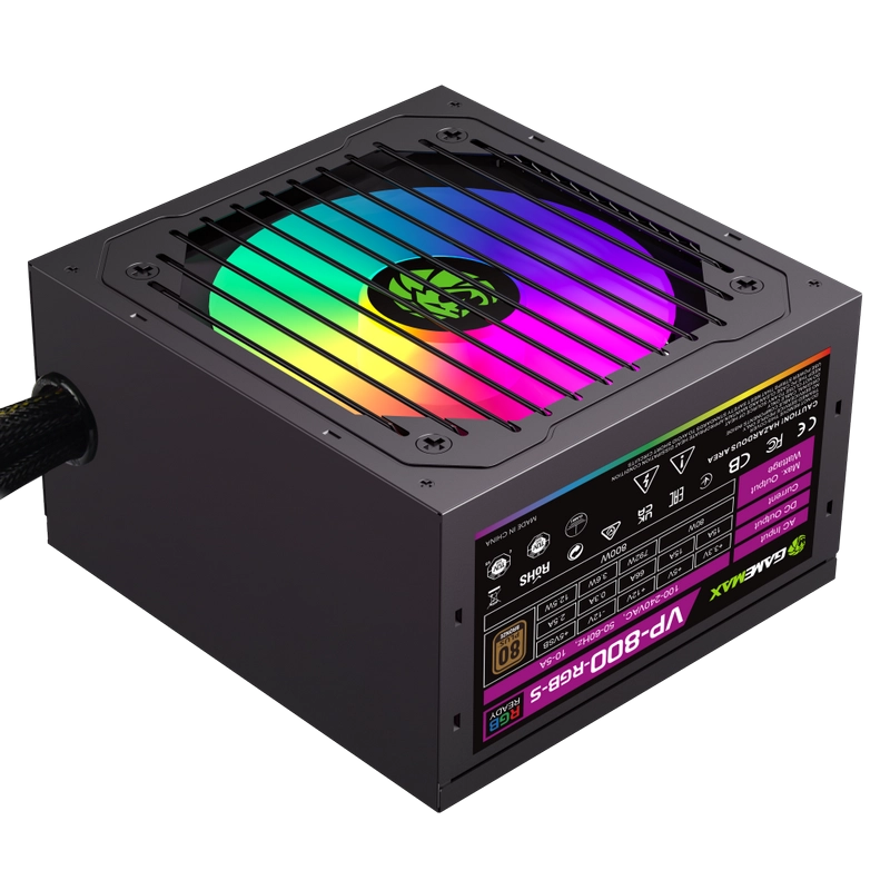 Sursă Alimentare PC Gamemax VP-800-RGB-S ATX Negru