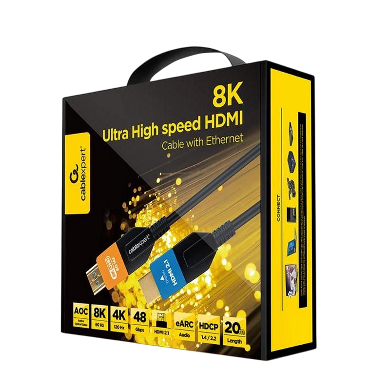 Видеокабель Cablexpert CC-HDMI8K-AOC-20M Черный