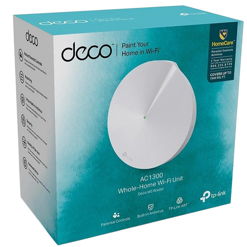 Sistem Wi-Fi Mesh TP-LINK Deco M5 (1-pack) Alb