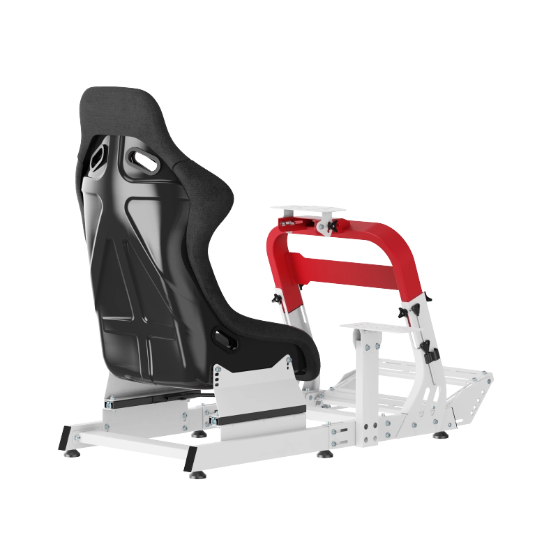 Игровое кресло Lumi LRS18-BS02 Замша Белый | Красный