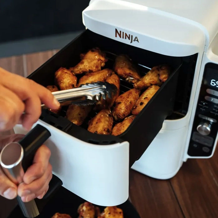 Friteuză cu aer cald Ninja Double Stack XL Alb