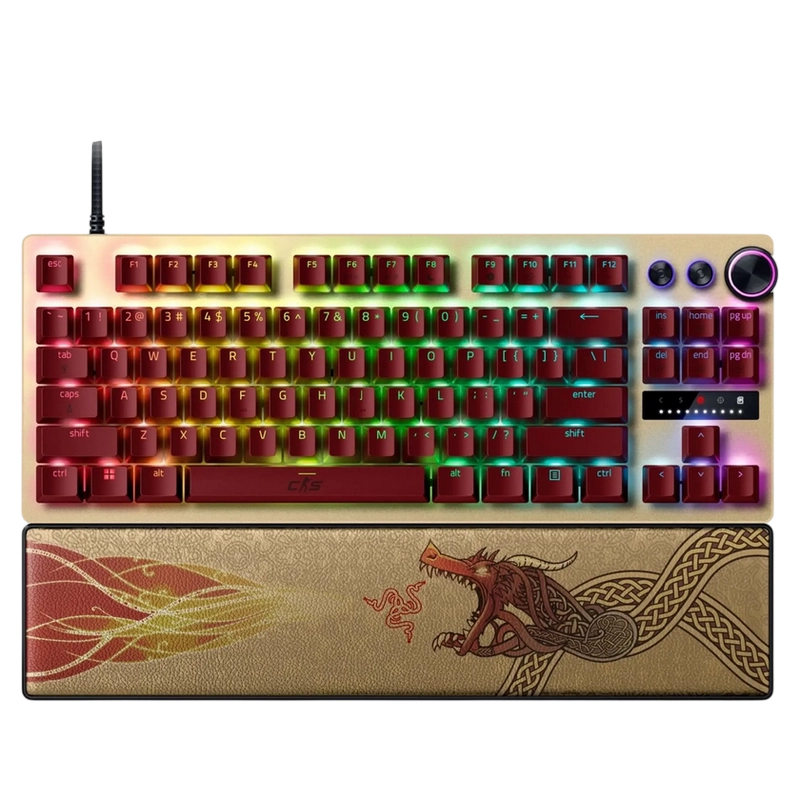 Клавиатура Razer Huntsman V3 Pro TKL Counter-Strike 2 Механический Золотой Проводное | Английский