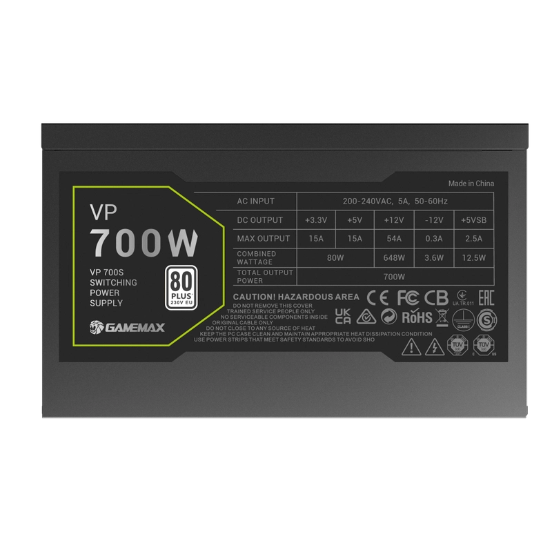 Sursă Alimentare PC Gamemax VP-700S ATX Negru