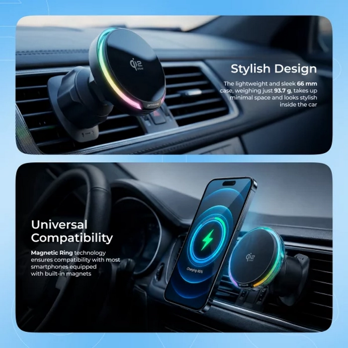 Suport Auto Proove Spark Qi2.2 Negru