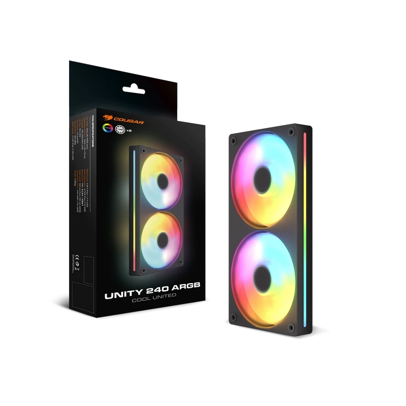 Ventilator PC Cougar Unity240-RB 120 mm Negru