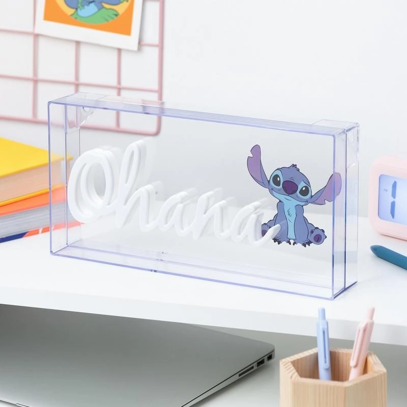 Ночник Paladone Stitch Ohana LED Neon Light