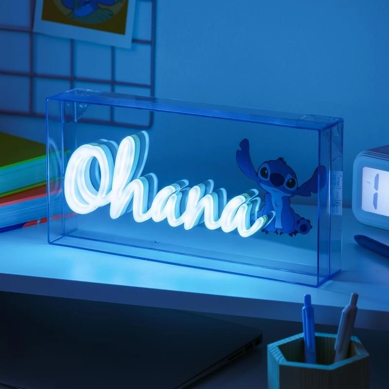 Ночник Paladone Stitch Ohana LED Neon Light