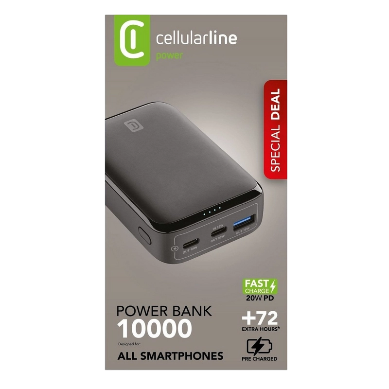 Acumulator extern Cellularline Essence Promo Negru