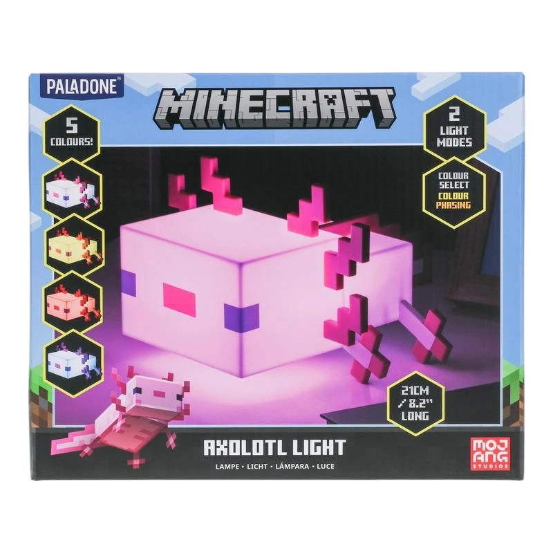 Lampă de noapte Paladone Axolotl Light V3 Multicolor
