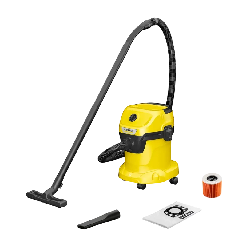 Aspirator Karcher WD 3 V-15/6/20 + Duza auto WD Galben