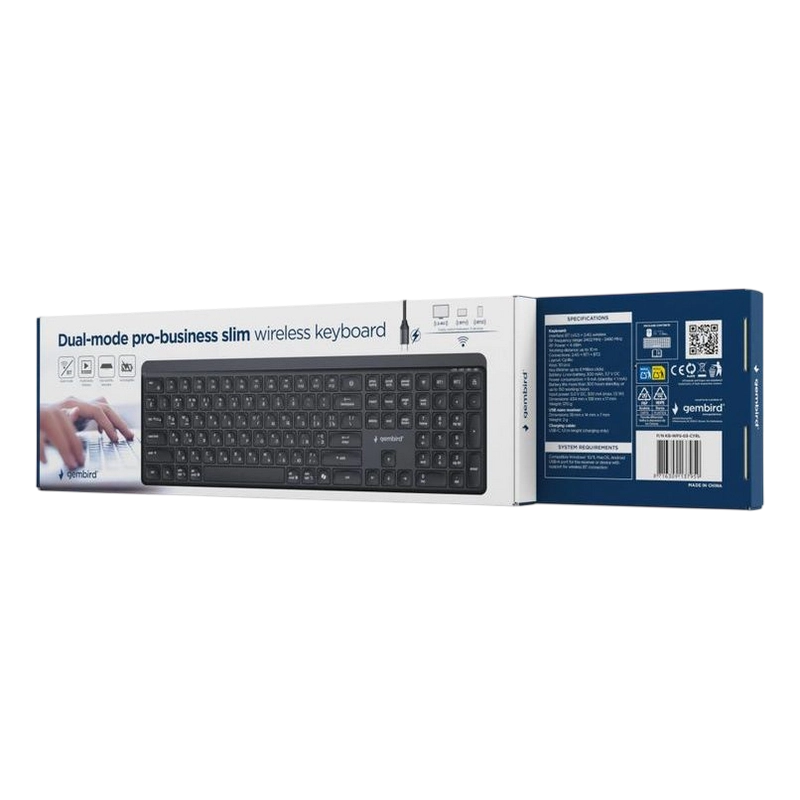 Tastatură Gembird KB-WPS-03-CYRL Membrană Negru
