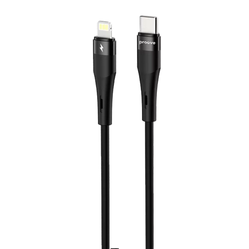Кабель для зарядки и синхронизации Proove Silicone Plus Черный