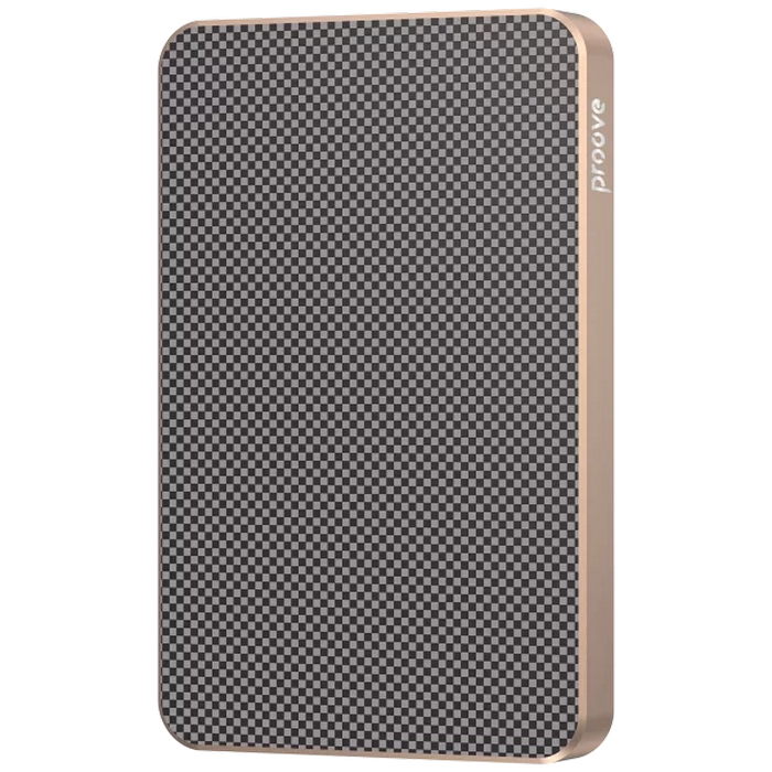 Портативное зарядное устройство Proove Carbon Slim 20W Золотой