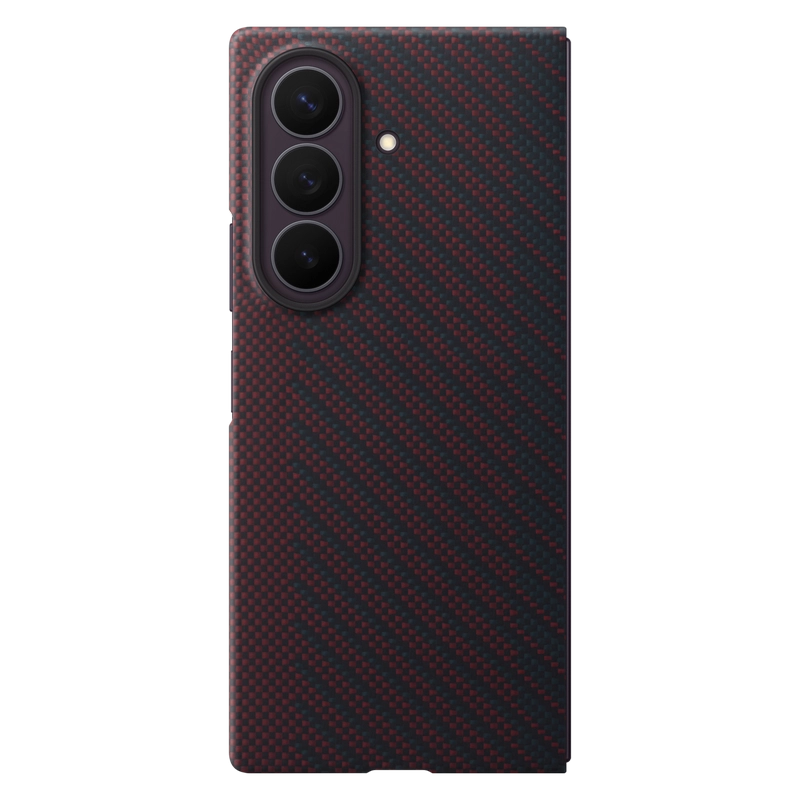 Чехол Samsung Galaxy Fold 8 Ultra Carbon Magnet Case Бордовый