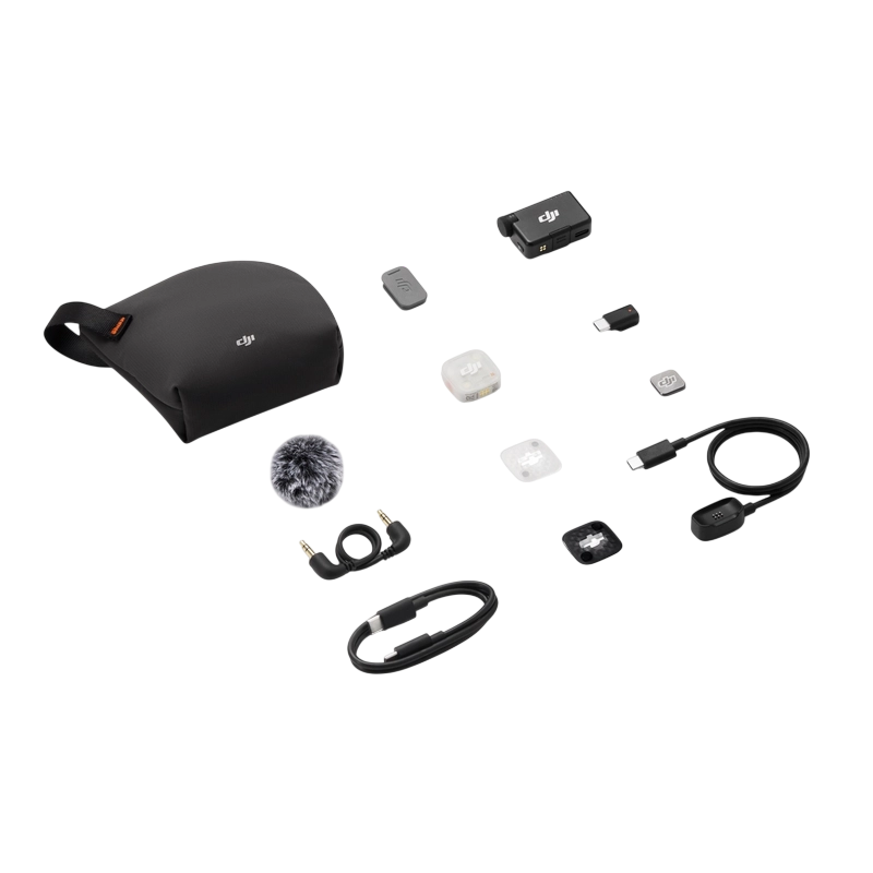 Microfon portabil pentru înregistrare vocală DJI Mic Mini 2S (1 TX + 1 RX) Fără fir Negru
