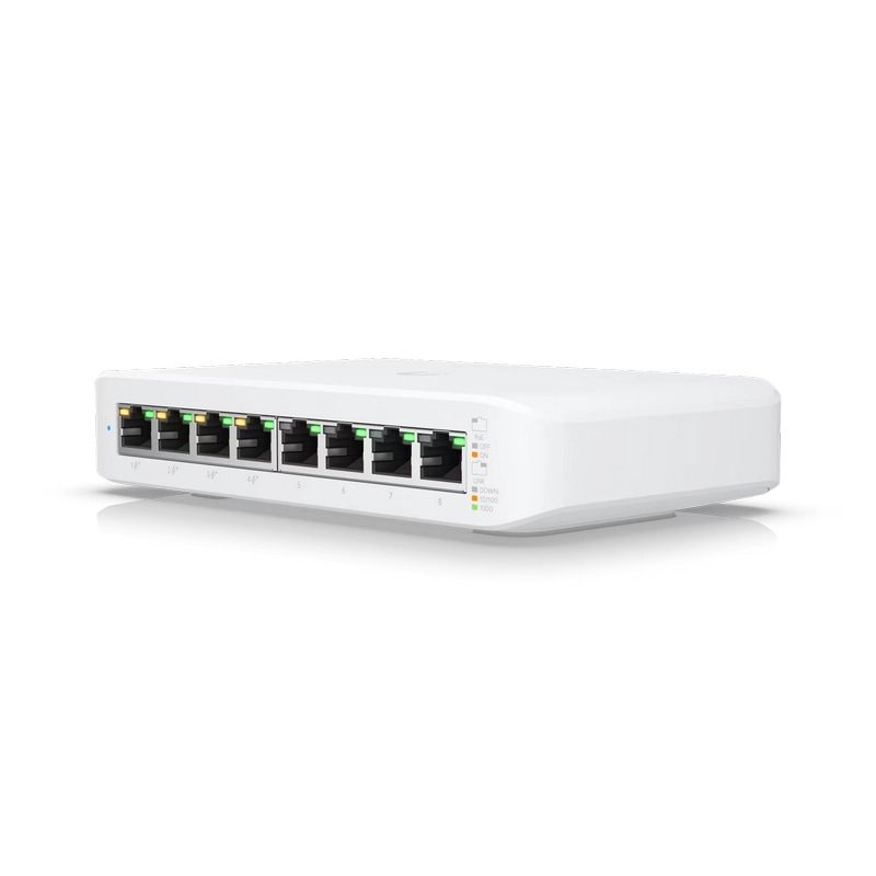 PoE коммутатор Ubiquiti USW-Lite-8-POE Белый