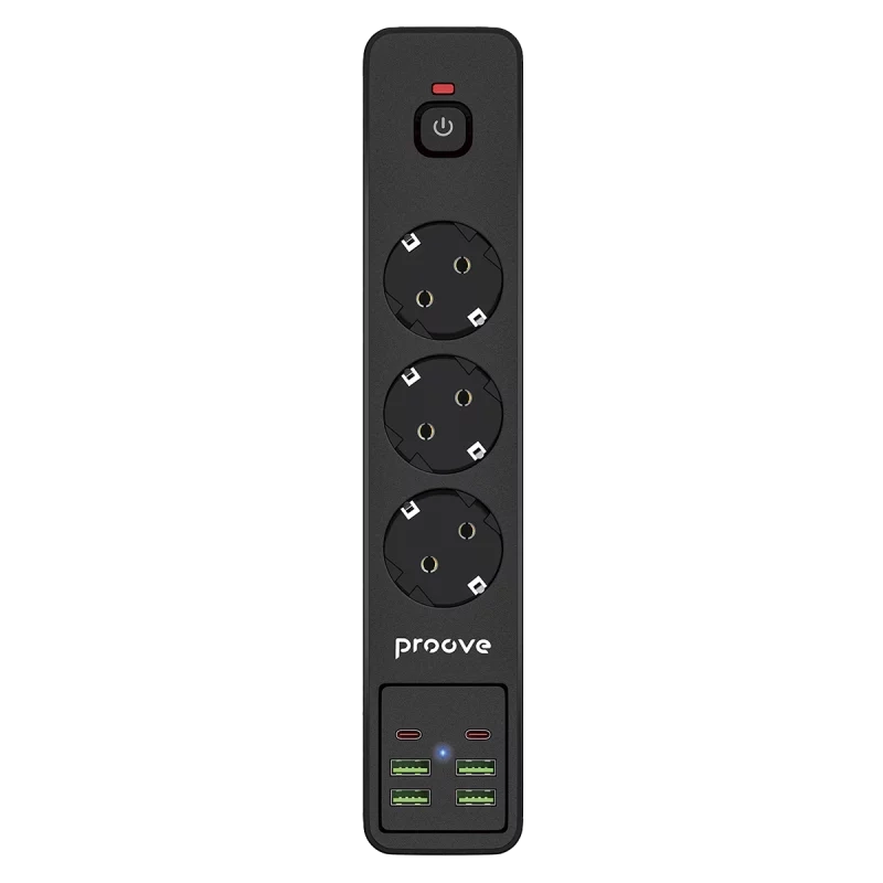 Prelungitor electric Proove Power Strip P-03 Negru