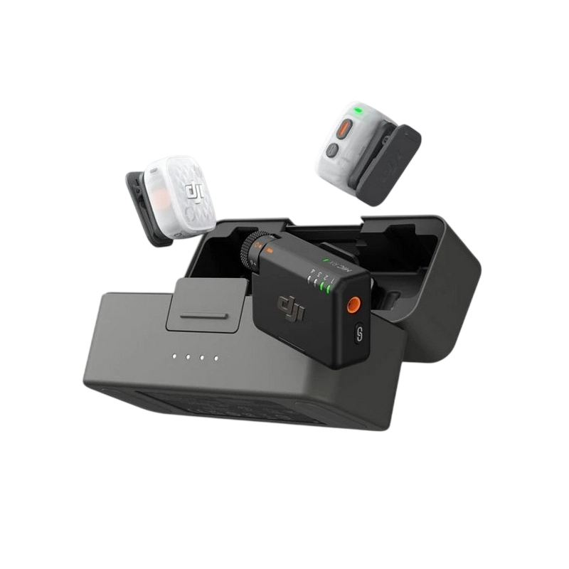 Портативный записывающий микрофон DJI Mic Mini 2S (2TX + 1RX + Charging Case) Беспроводной Черный