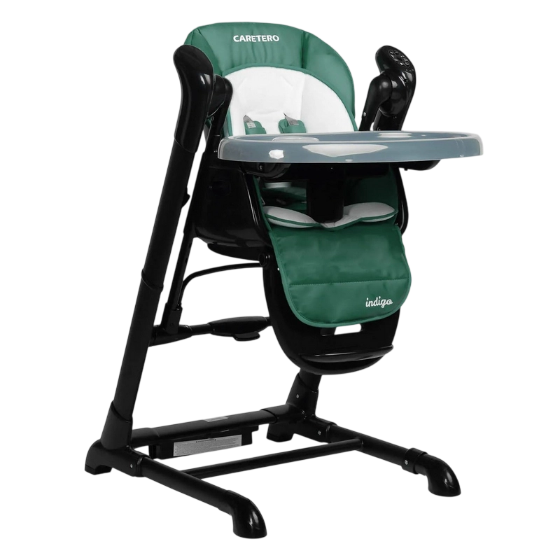 Scaun de hrănire Caretero Indigo Black Verde
