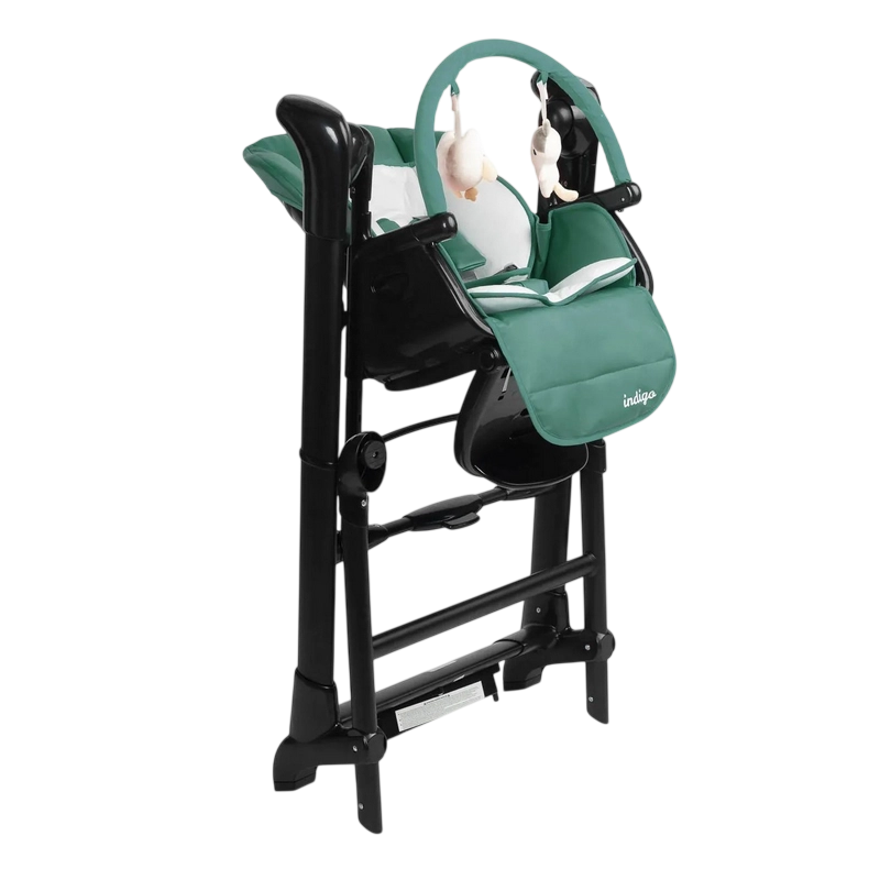 Scaun de hrănire Caretero Indigo Black Verde