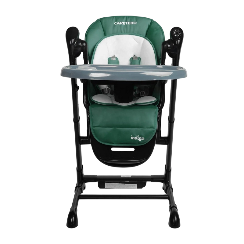 Scaun de hrănire Caretero Indigo Black Verde