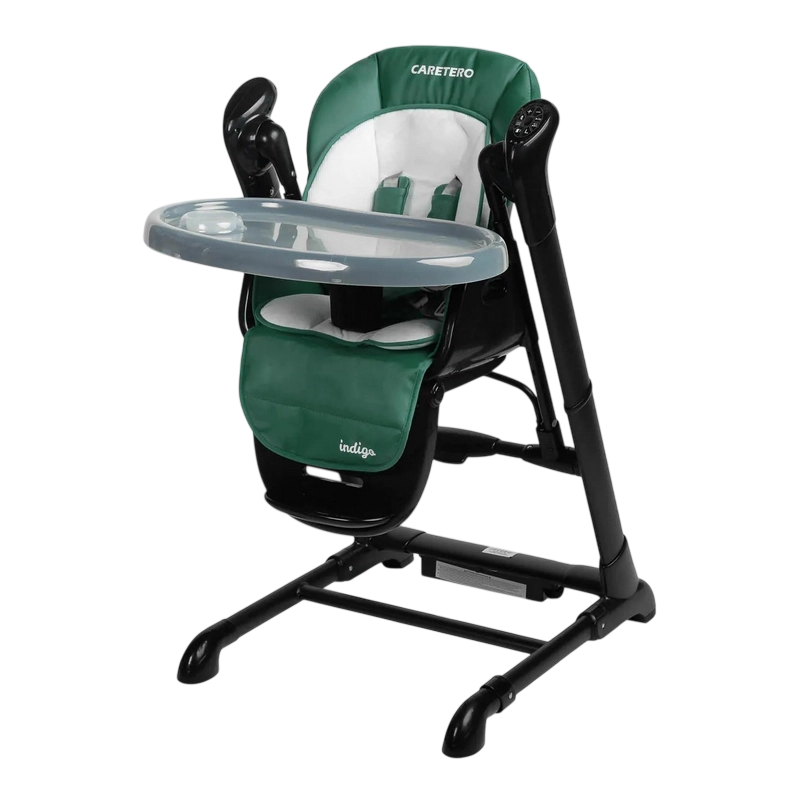 Scaun de hrănire Caretero Indigo Black Verde