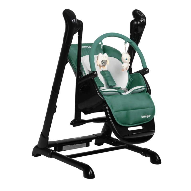Scaun de hrănire Caretero Indigo Black Verde