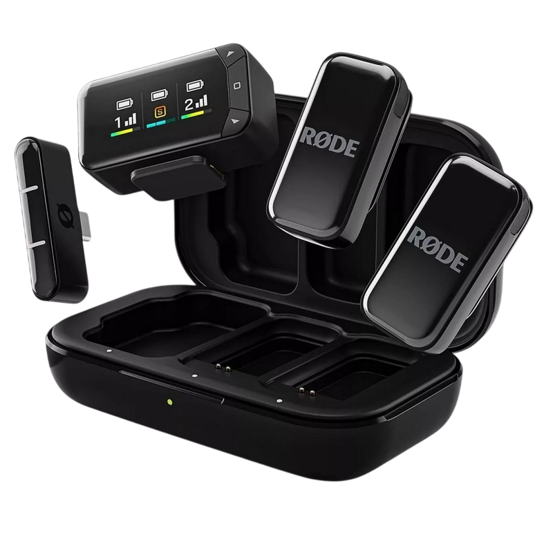 Microfon portabil pentru înregistrare vocală RODE Wireless Micro Camera Kit Fără fir Negru