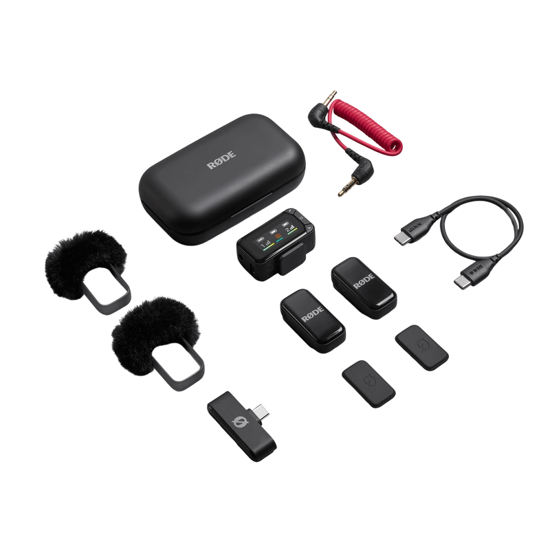 Microfon portabil pentru înregistrare vocală RODE Wireless Micro Camera Kit Fără fir Negru