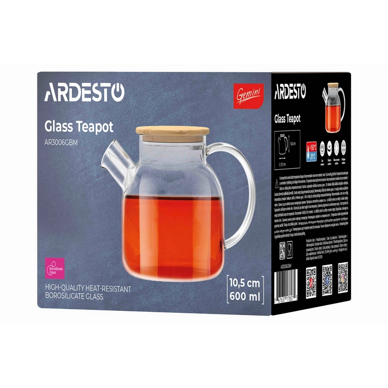 Cafetiera French Press Ardesto AR3006GBM Gemini Transparent