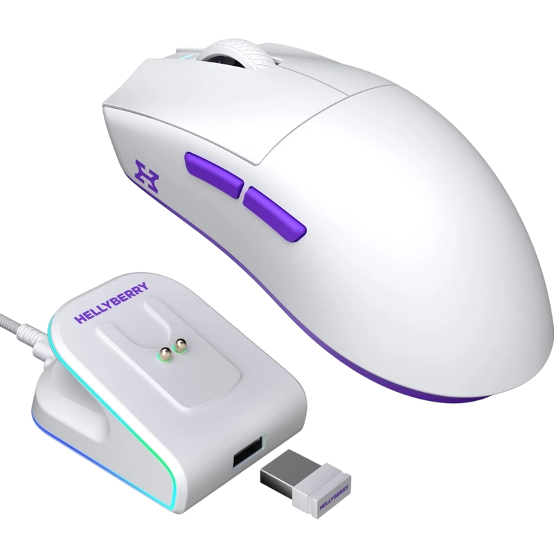 Gaming Mouse HATOR Hellyberry HM47 Alb | Violet