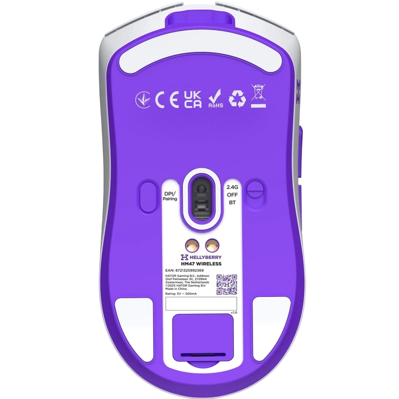 Gaming Mouse HATOR Hellyberry HM47 Alb | Violet