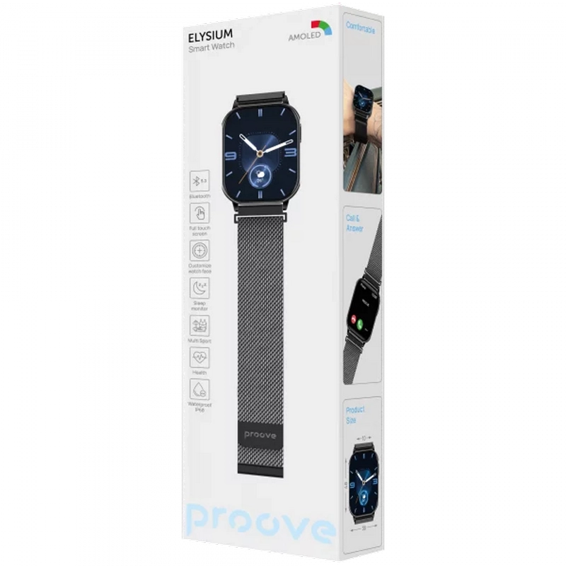 Умные часы Proove Elysium Black Glossy