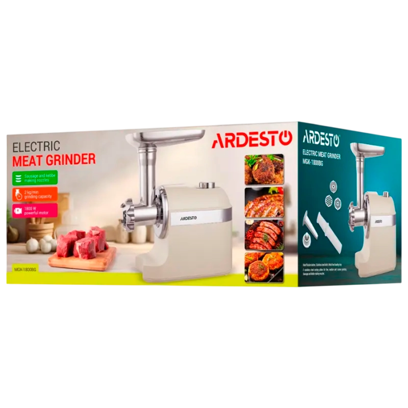 Мясорубка Ardesto MGK-1800BG Бежевый