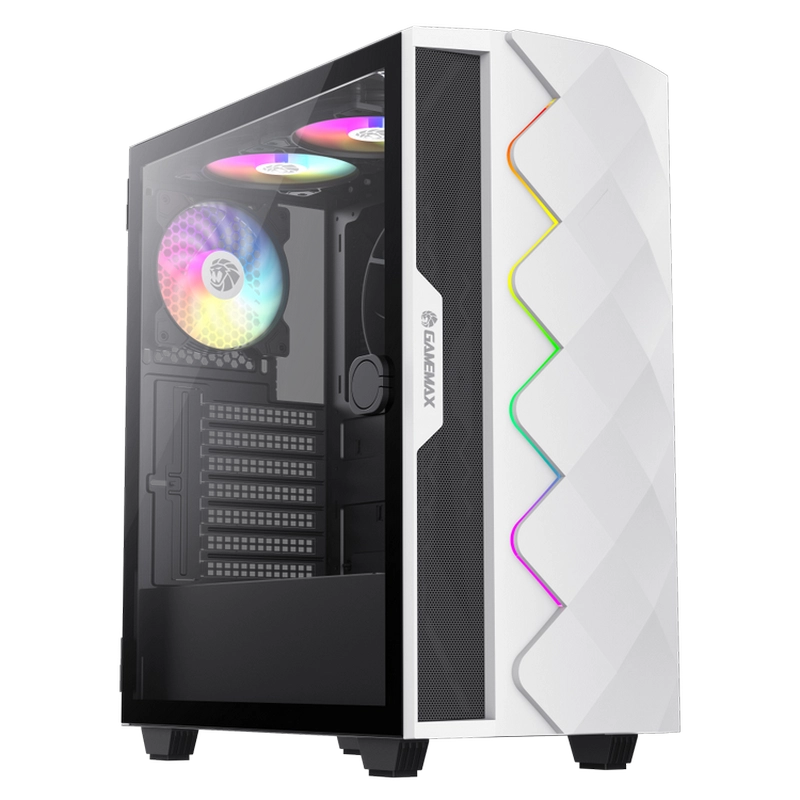 Компьютерный корпус Gamemax Diamond CP WT Midi-Tower Белый