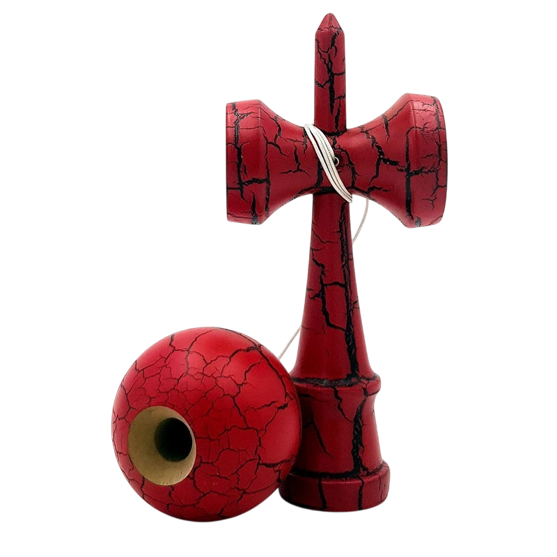 Kendama Krom Classic Red Crackle