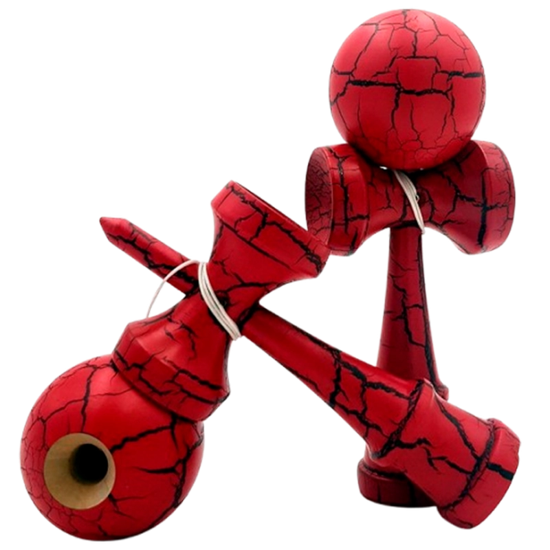 Kendama Krom Classic Red Crackle