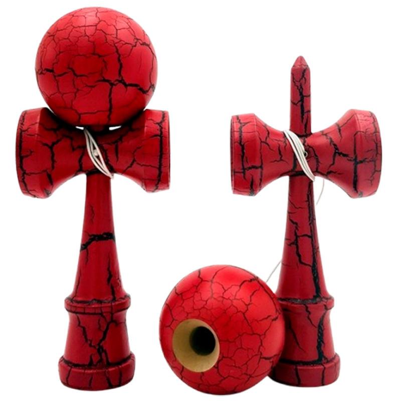 Kendama Krom Classic Red Crackle