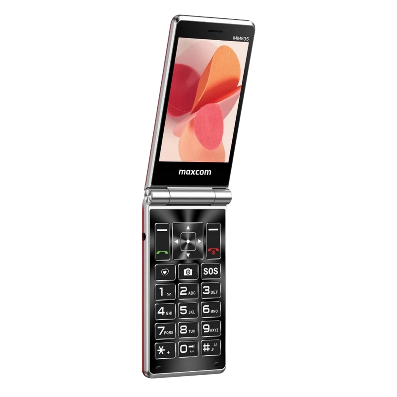 Мобильный телефон Флип MaxCom MM835 Красный