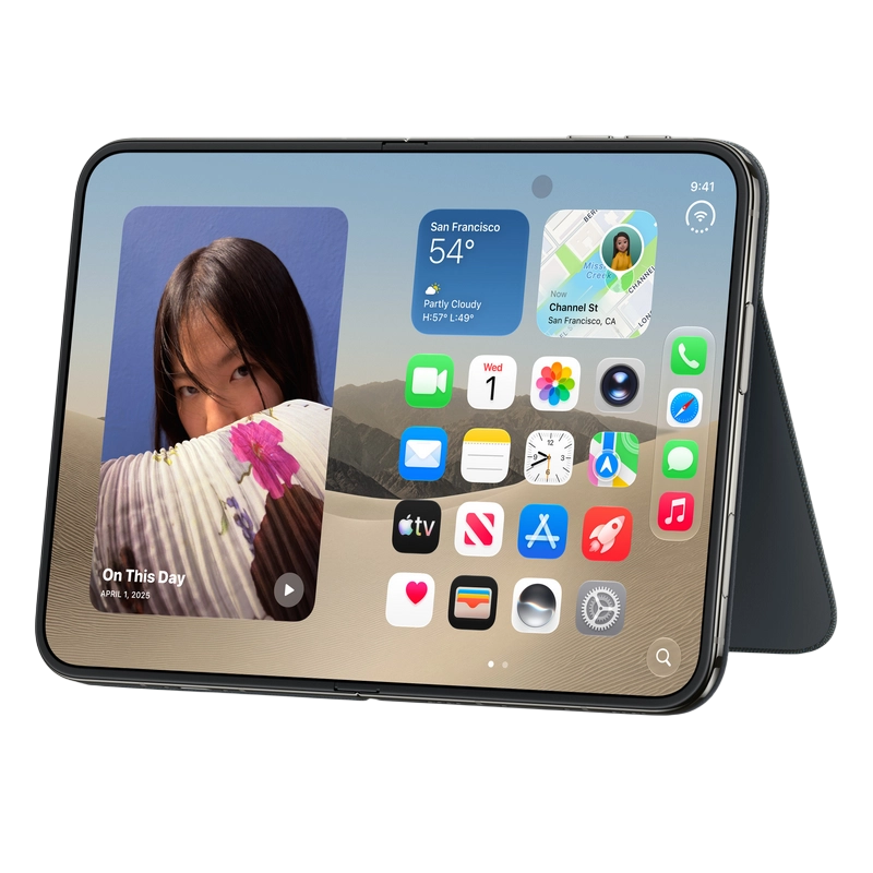 Husă tip carte Apple iPhone Duo Folio with Kickstand A3732 Albastru Marin