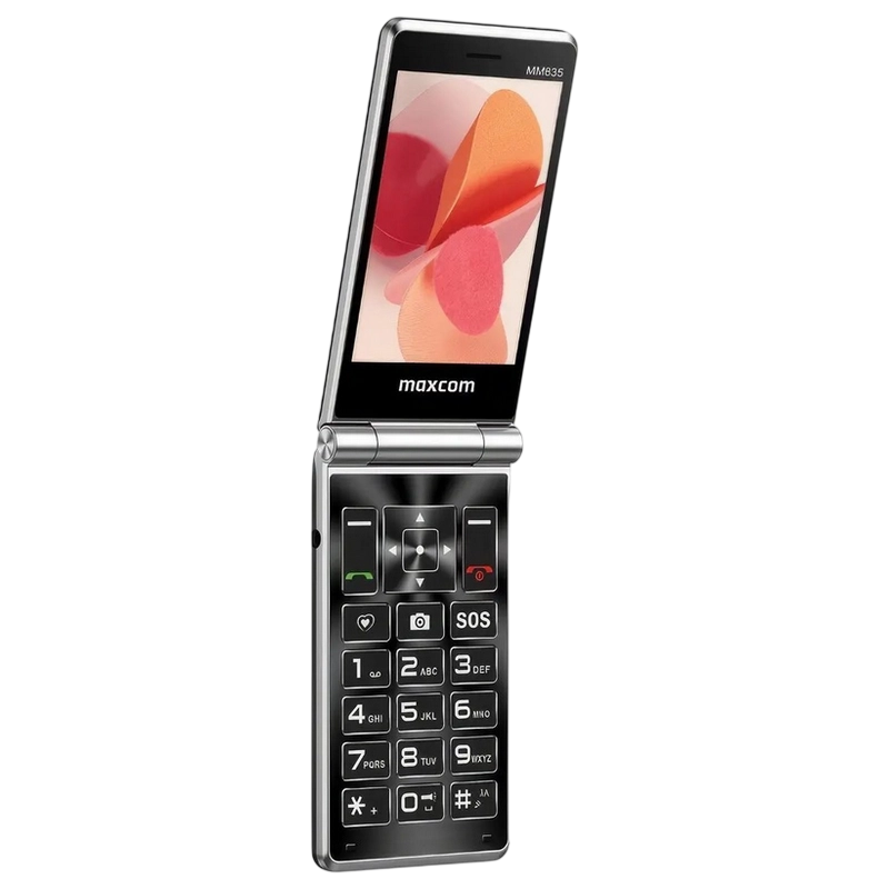 Мобильный телефон Флип MaxCom MM835 Чёрный