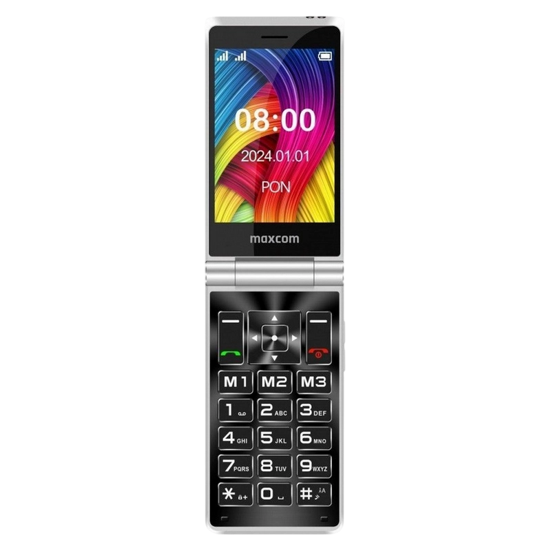 Мобильный телефон Флип MaxCom MM835 Чёрный