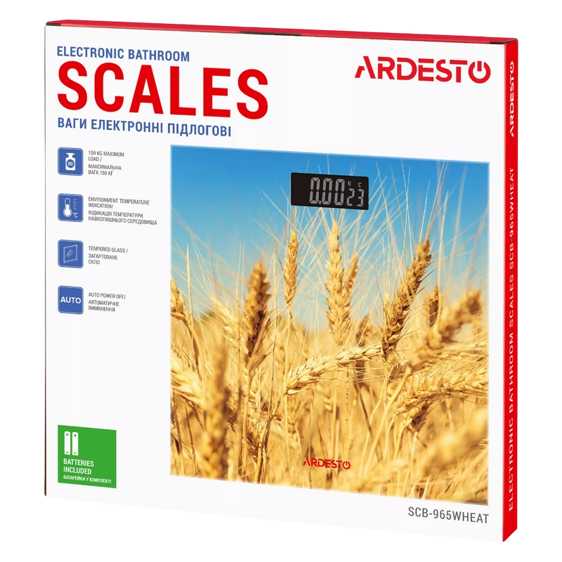 Cântar de podea Ardesto SCB-965WHEAT Galben